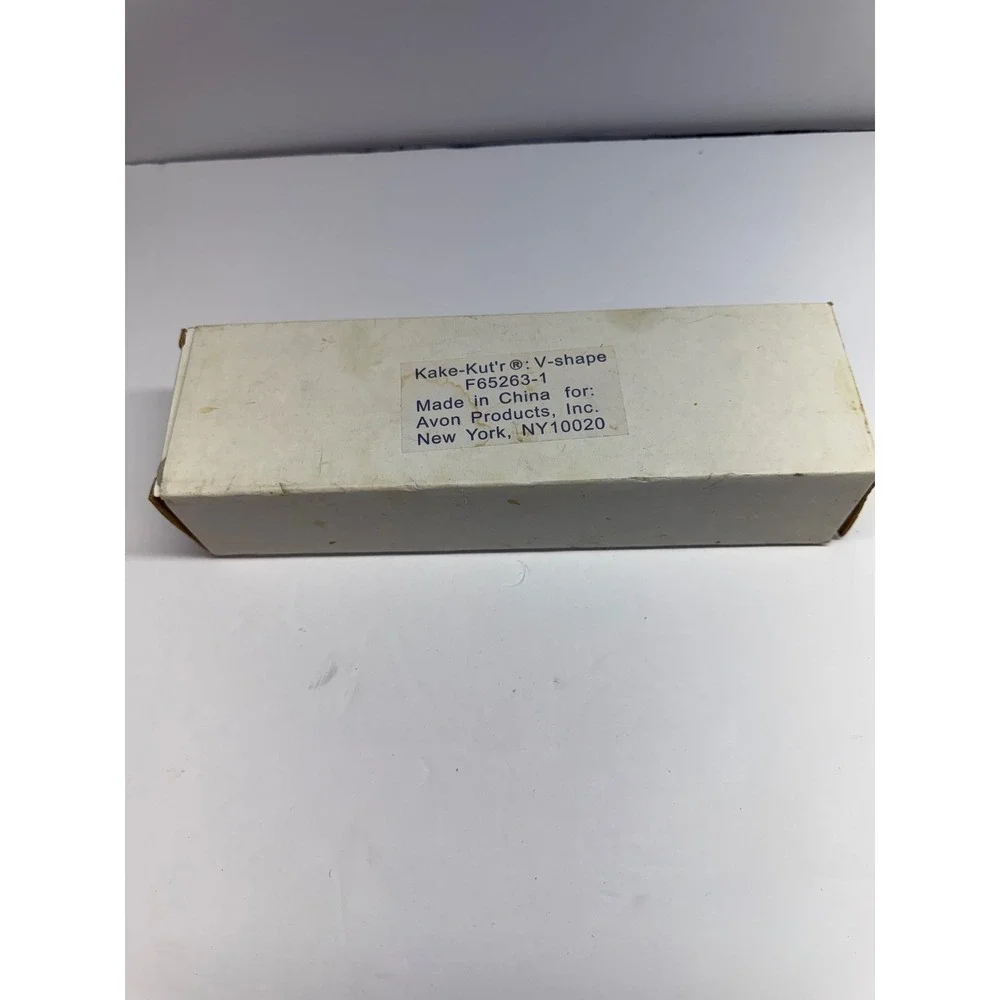 Avon Kake-Kut'r V-Shape Stainless Steel CakeSlicer Server Cream Handles F65263-1